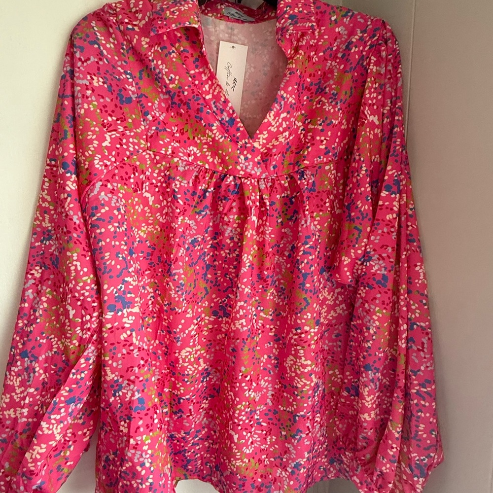Pink Floral Women's Top